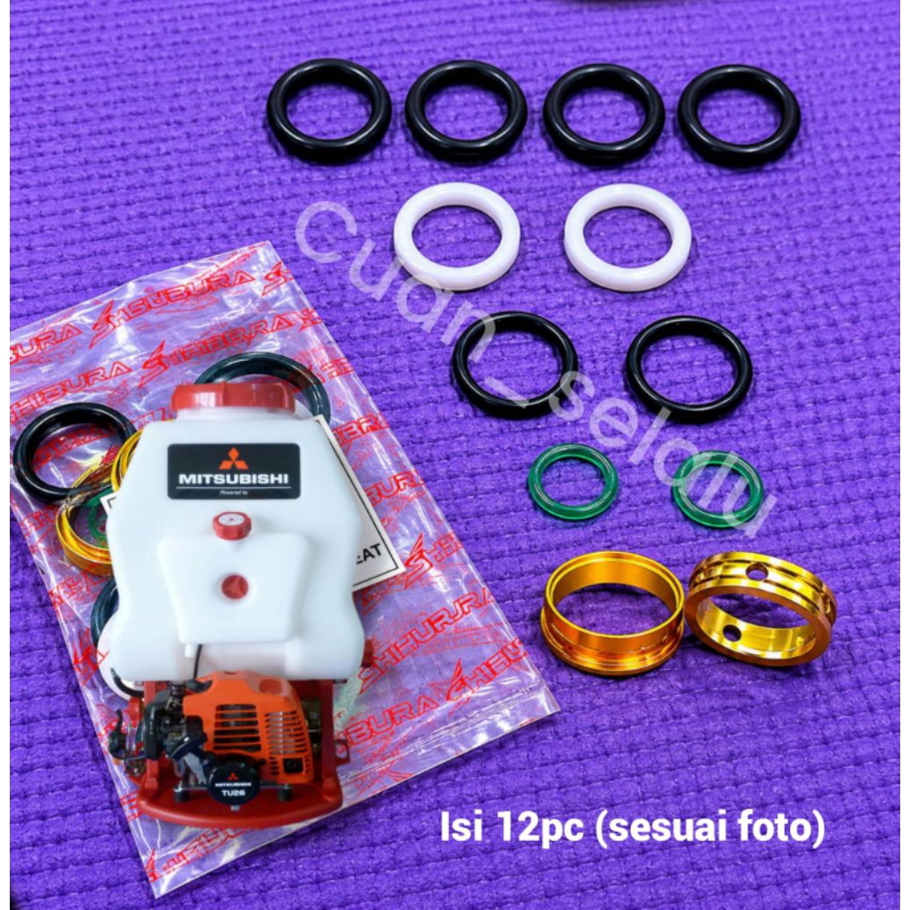 Seal kit pompa semprotan hama TU26 GX26 sil karet piston v-packing grand lengkap Oring sparepart sti
