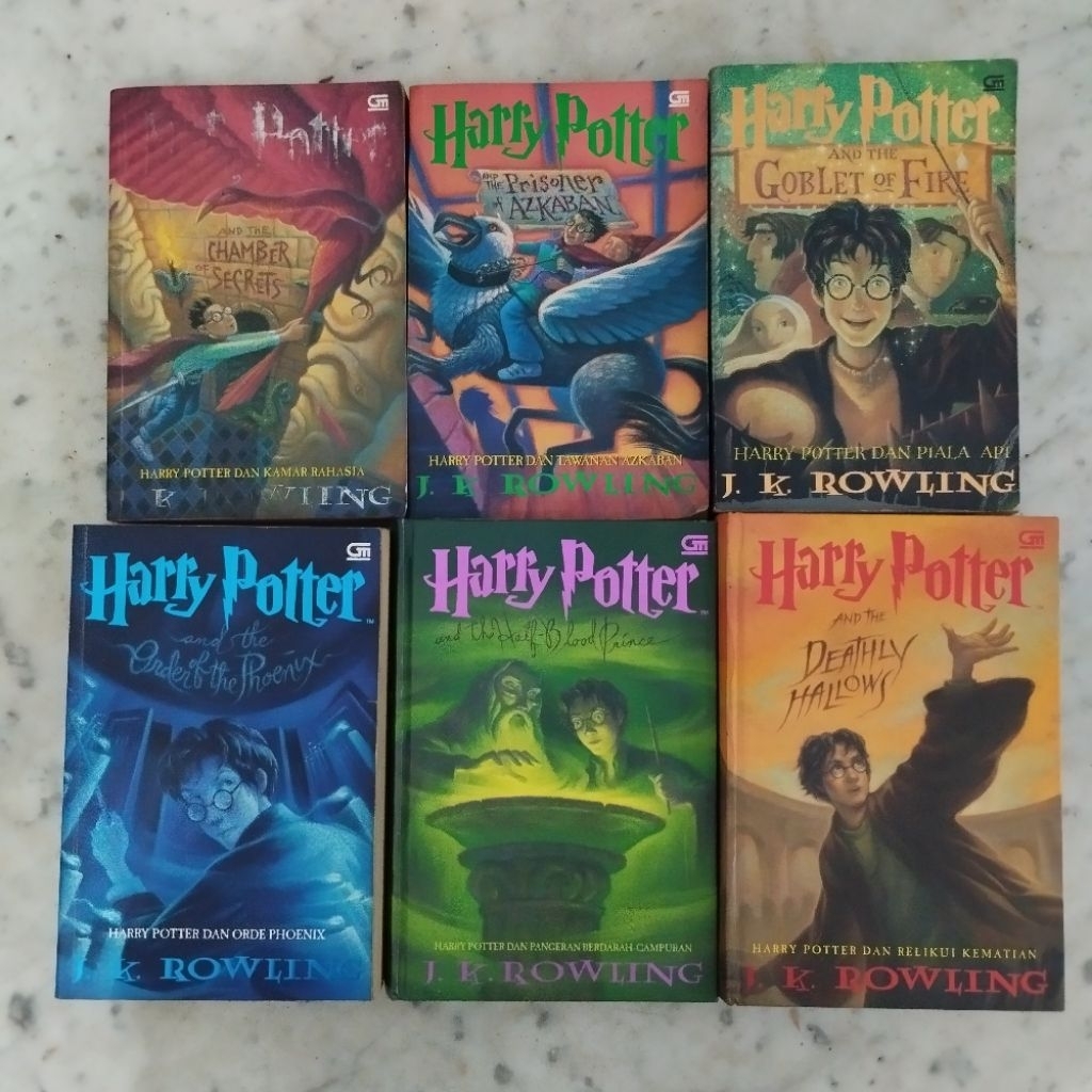 Novel Harry Potter Ori Buku 2-7 Preloved