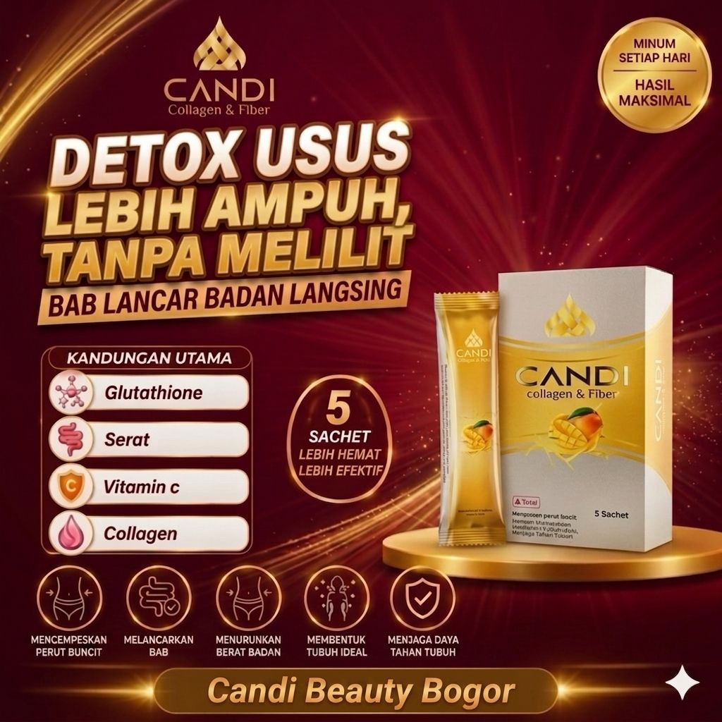 CANDI COLLAGEN FIBER MINUMAN PELANGSING PEMBLOKIR LEMAK DIET DETOX LEMAK PERUT BUNCIT MELANCARKAN BA