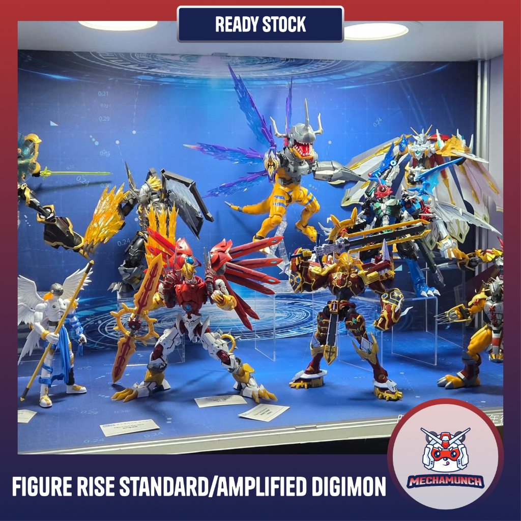 Figure Rise Standard Amplified Greymon Garurumon Omegamon Paildramon