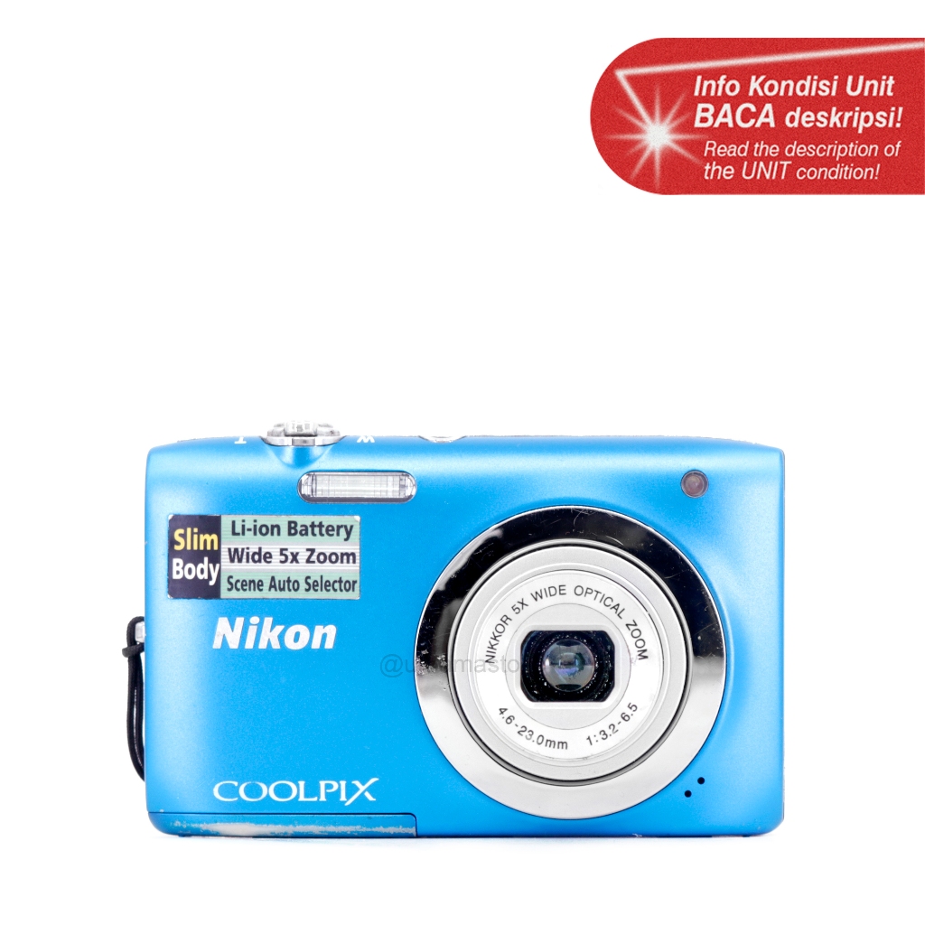 Kamera Digital Pocket Nikon COOLPIX S2600 HD (Biru) | 14.0 Megapixels - Digicam