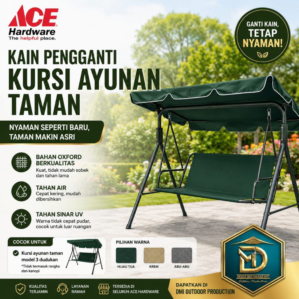 Kain Pengganti Kursi dan Atap Ayunan Taman ACE HARDWARE