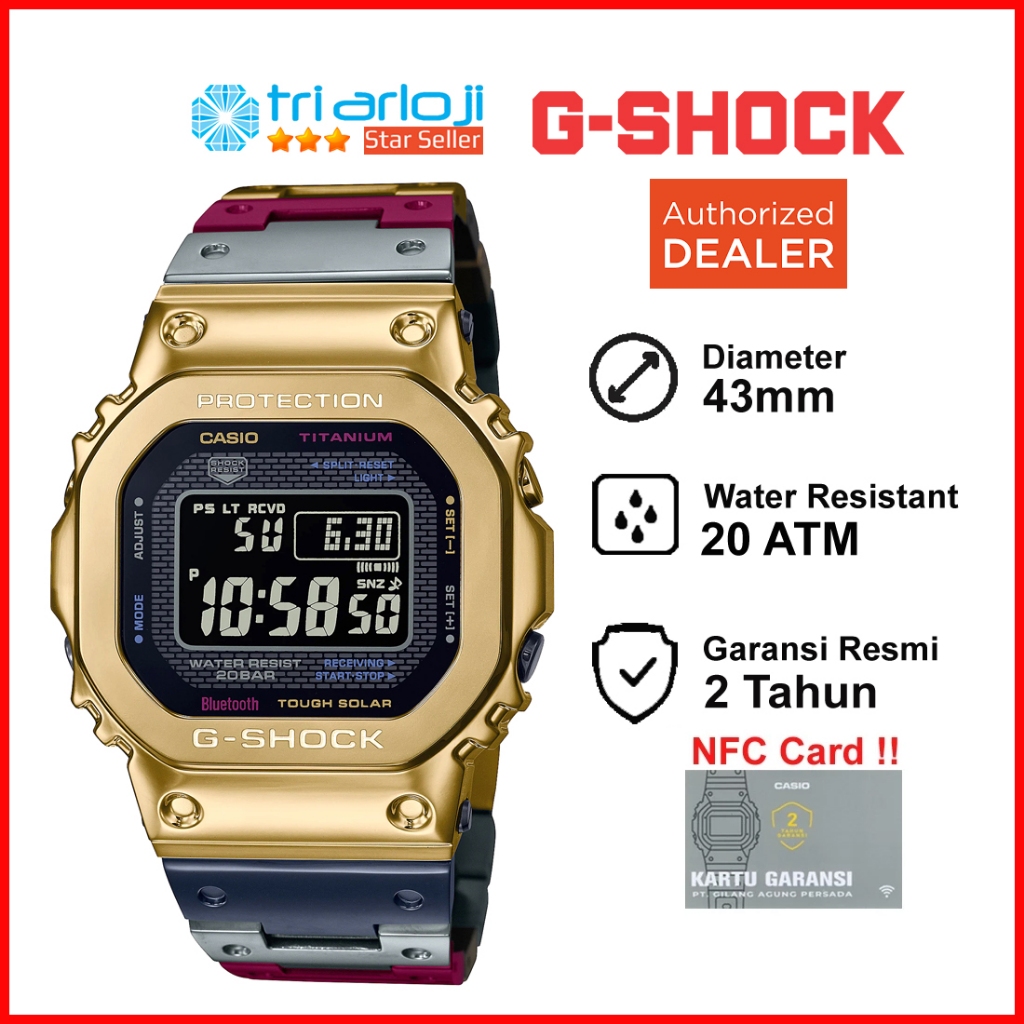 Casio G-SHOCK GMW-B5000TR-9DR Jam Tangan Pria GSHOCK TITANIUM GMWB5000 GMW-B5000TR-9 GMW B5000TR 9DR