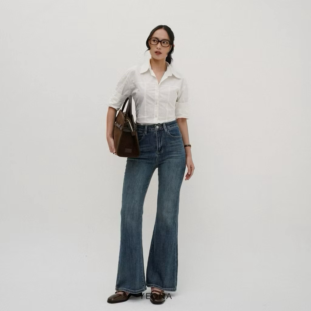 Yeona - Loui Jeans Stretchy Denim Wanita