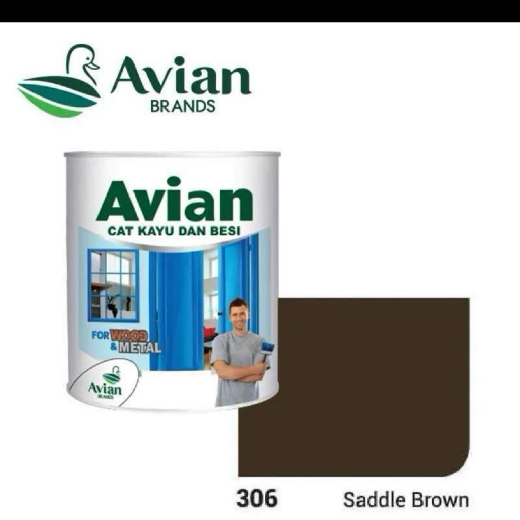 AVIAN 306 1KG SADDLE BROWN - CAT KAYU BESI