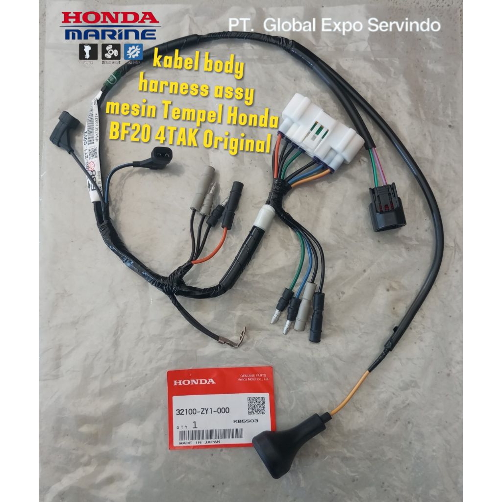 Spareparts mesin tempel honda kabel body harness assy original Mesin Tempel Honda BF20 4TAK