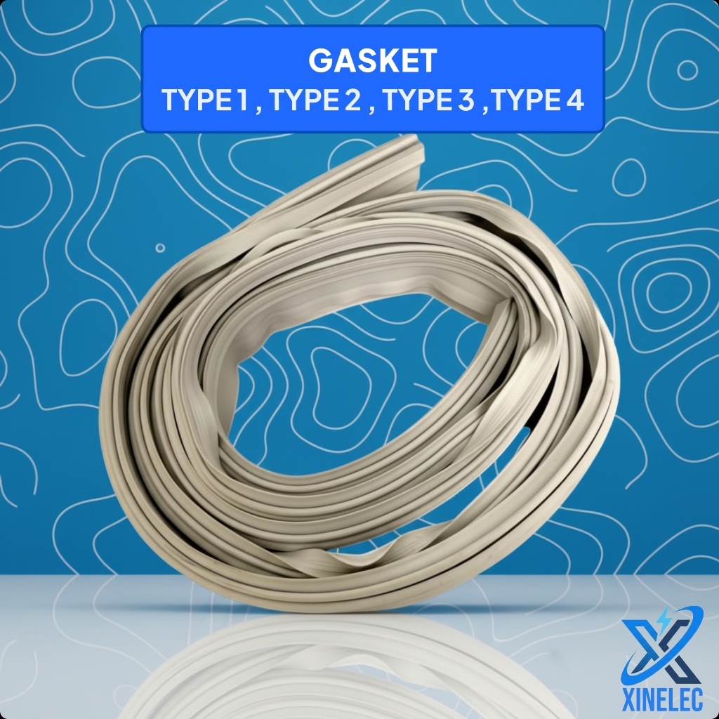 Karet Pintu Kulkas Universal Gasket Jepit Besar Tipe 1-4 Panjang 2 Meter Karet Kulkas Premium