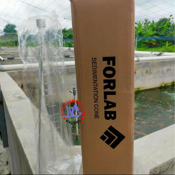 NEW  Corong Imhoff 1 liter FORLAB Imhoff Cone Sedimentation Gelas Ukur Kerucut 1000 ml