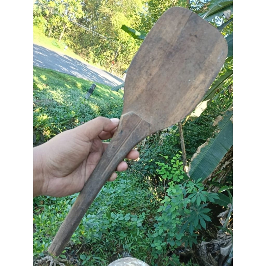 Centong entong kayu jati lawas bekas pakai murah antik