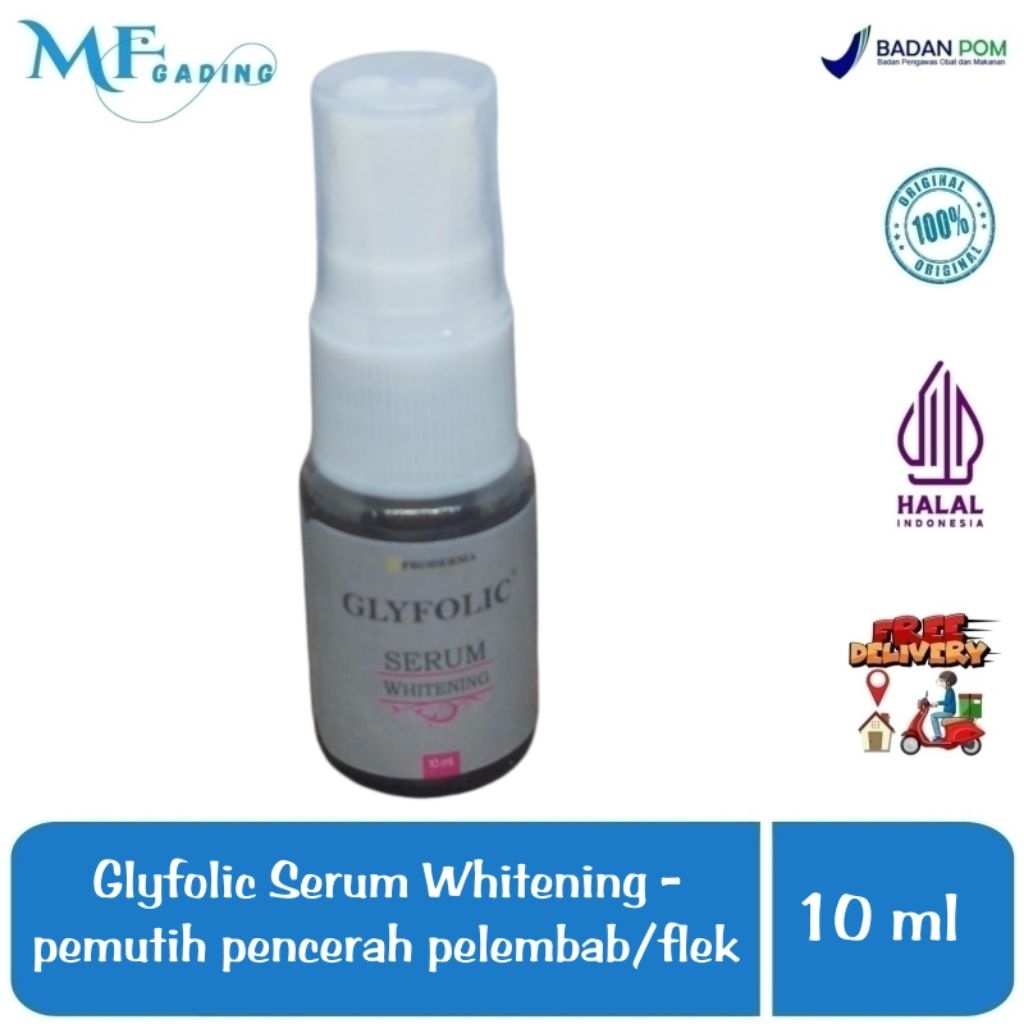 Glyfolic Serum Whitening - pemutih pencerah pelembab / flek / melasma