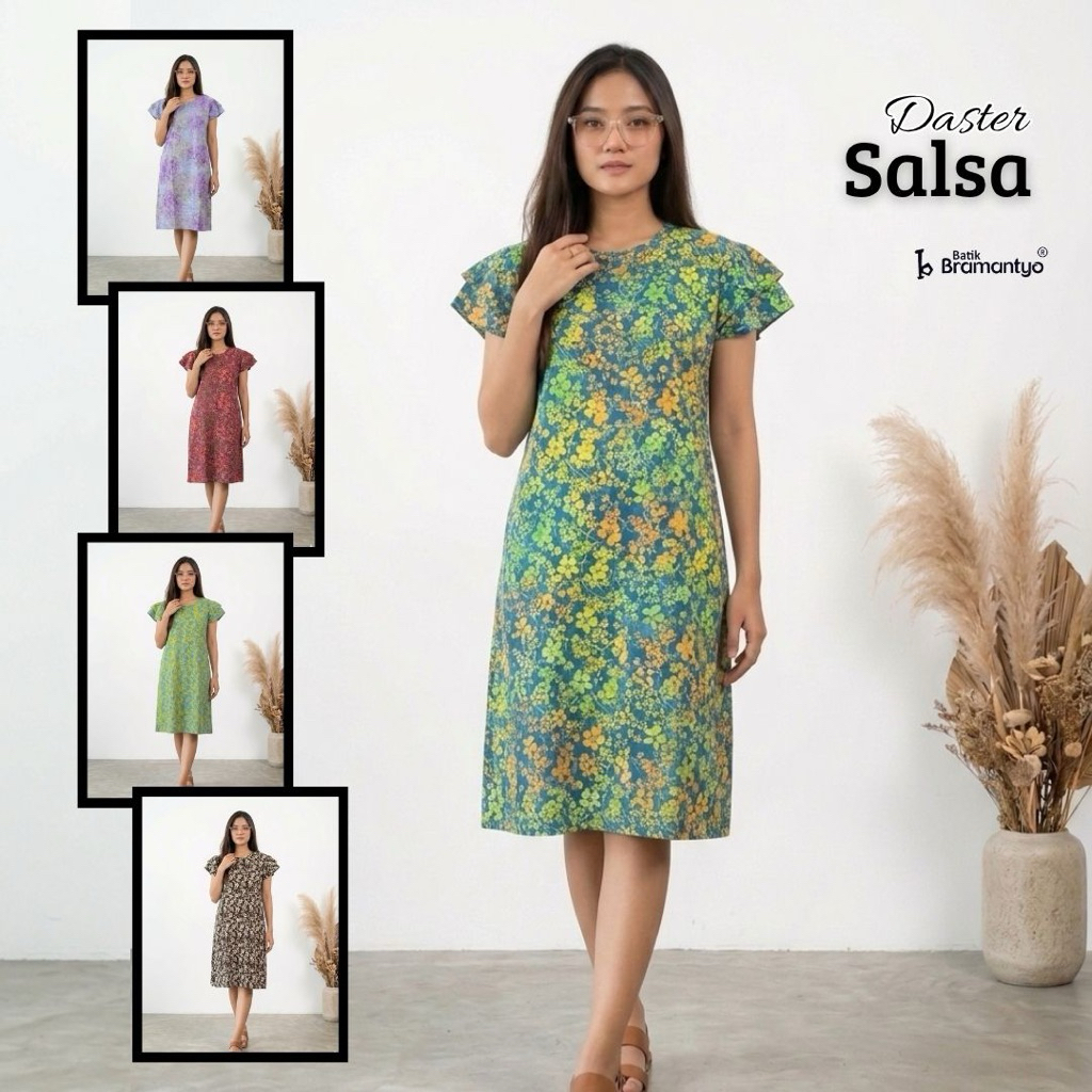 DASTER SALSA 1 GRADASI WARNA BATIK CAP