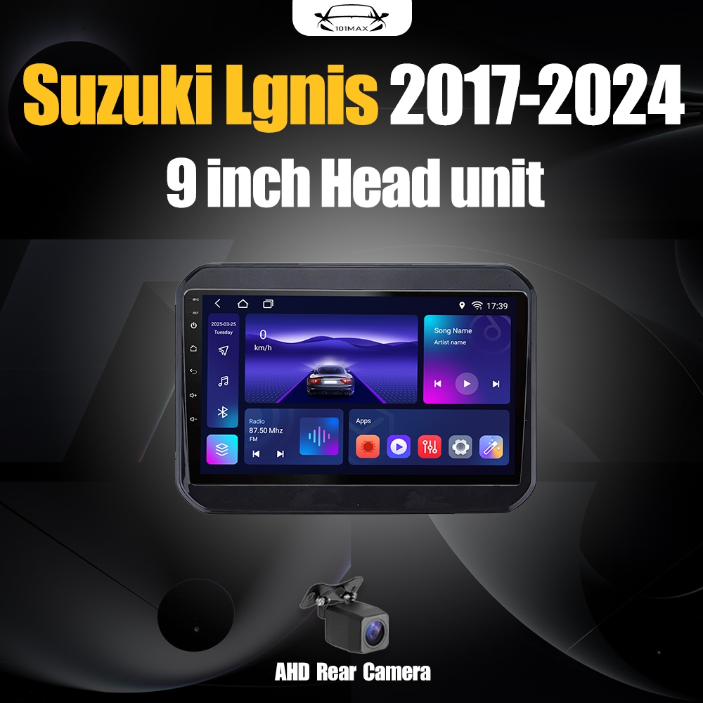 Android 15 Head Unit 9" IPS For Suzuki Lgnis 2017-2024 Head Unit 8 Chip Nuklir 8+64GB/8+128GB Androi