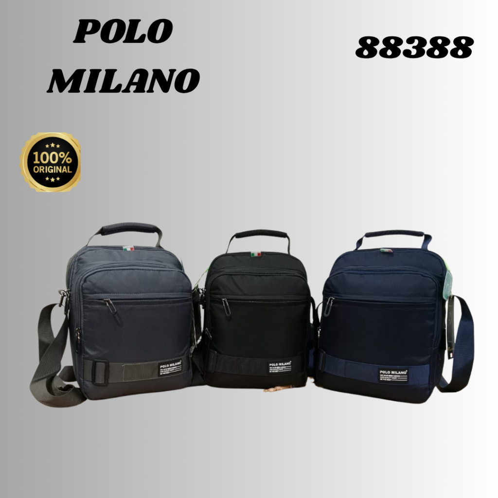 Tas Selempang Pria 88388 - Tahan Air, Bantalan Busa, Tali Dapat Diatur