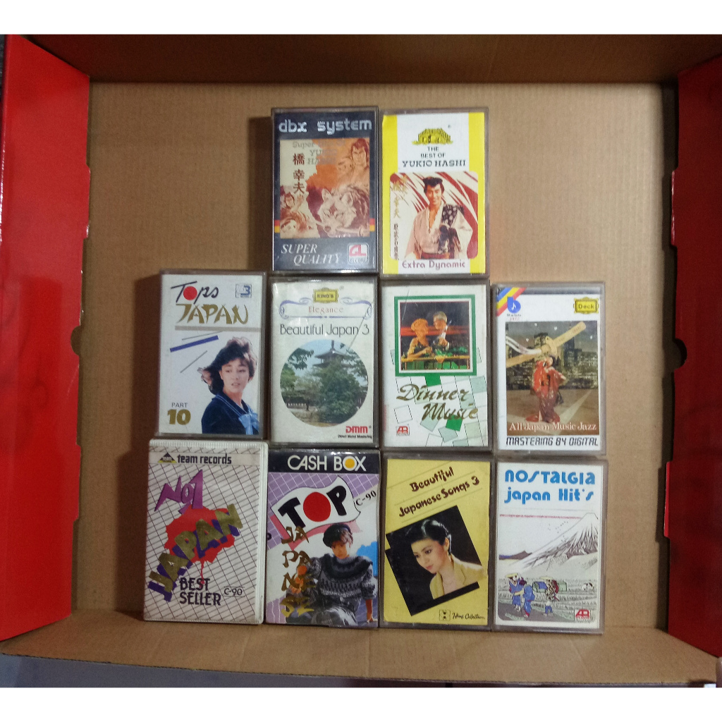 KASET PENYANYI JEPANG - PAKET 10 KASET