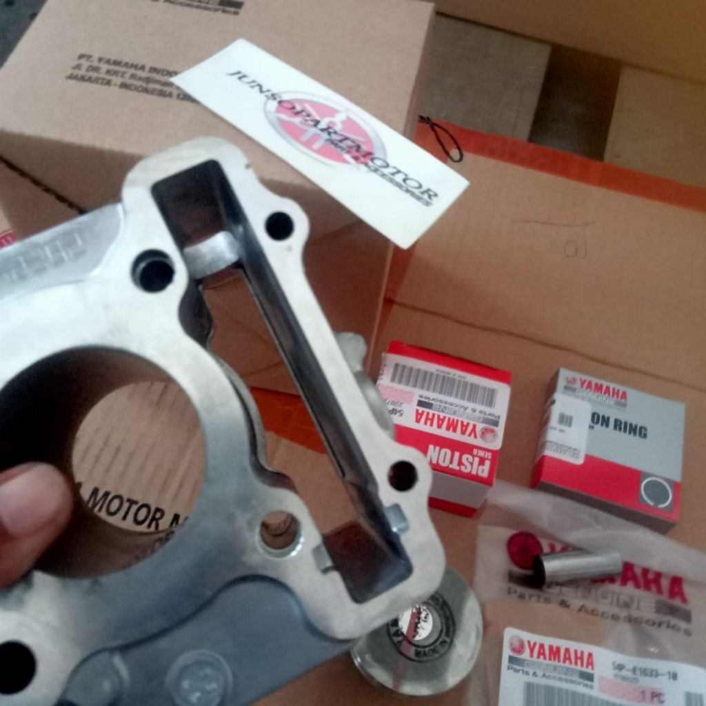CYLINDER BLOK + PISTON RING KIT SET MIO J MIO GT FINO 115 SOUL GT115 ORIGINAL YAMAHA YGP