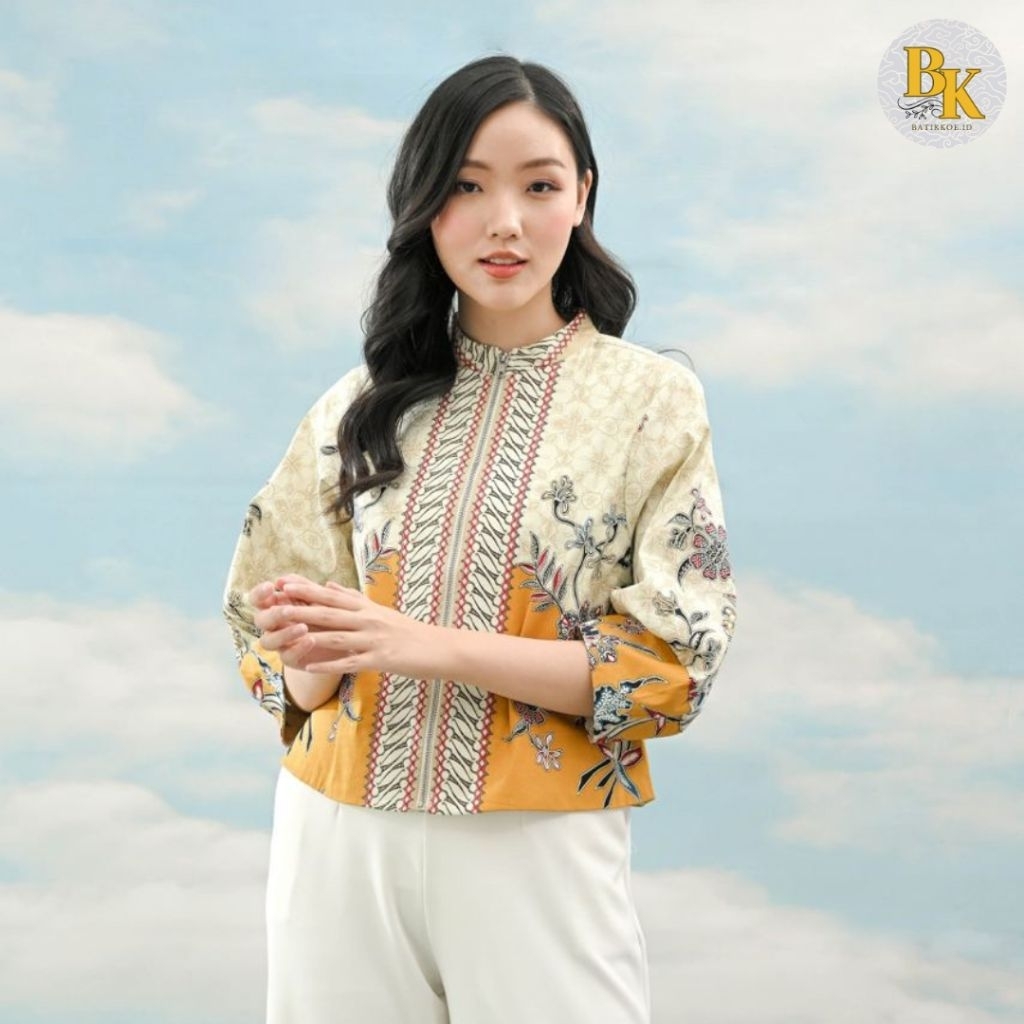 Outer Batik 135 YOI/ Jaket Bomber / Batik Modern / Batik Couple / Couple Pasangan