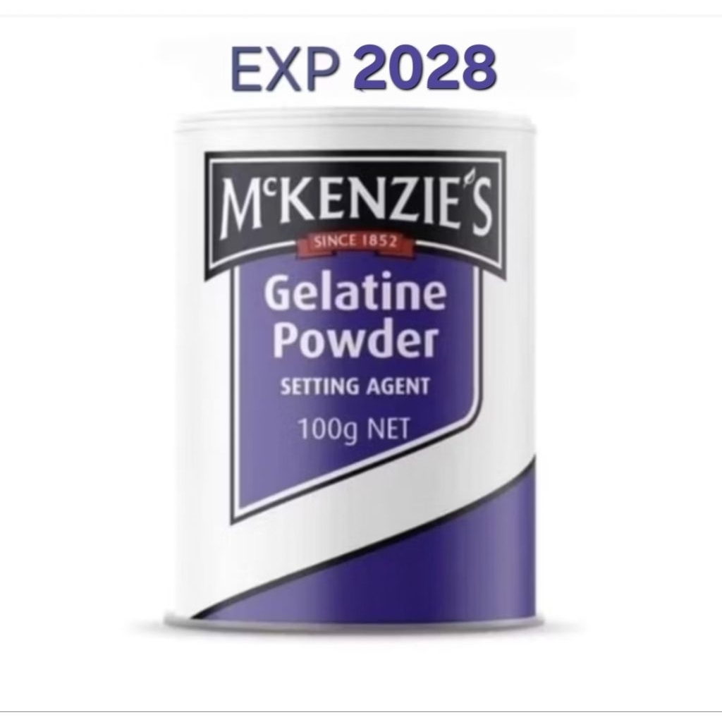 Mckenzies Gelatine Powder Bubuk Gelatin Mckenzie's Gelatine Powder Bahan Pudding Gelatin Bubuk Jelli