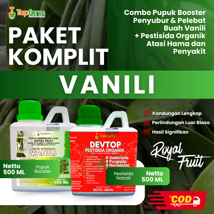 Pupuk & Pestisida Organik Tanaman Vanili 500Ml / Pupuk Vanili Agar Cepat Berbunga / Pupuk Vanili Aga