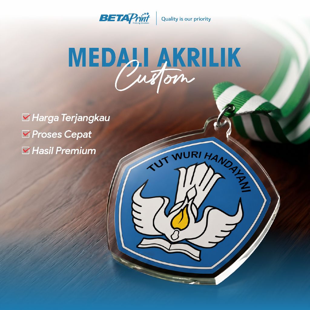 Medali Akrilik / Medali Akrilik Custom