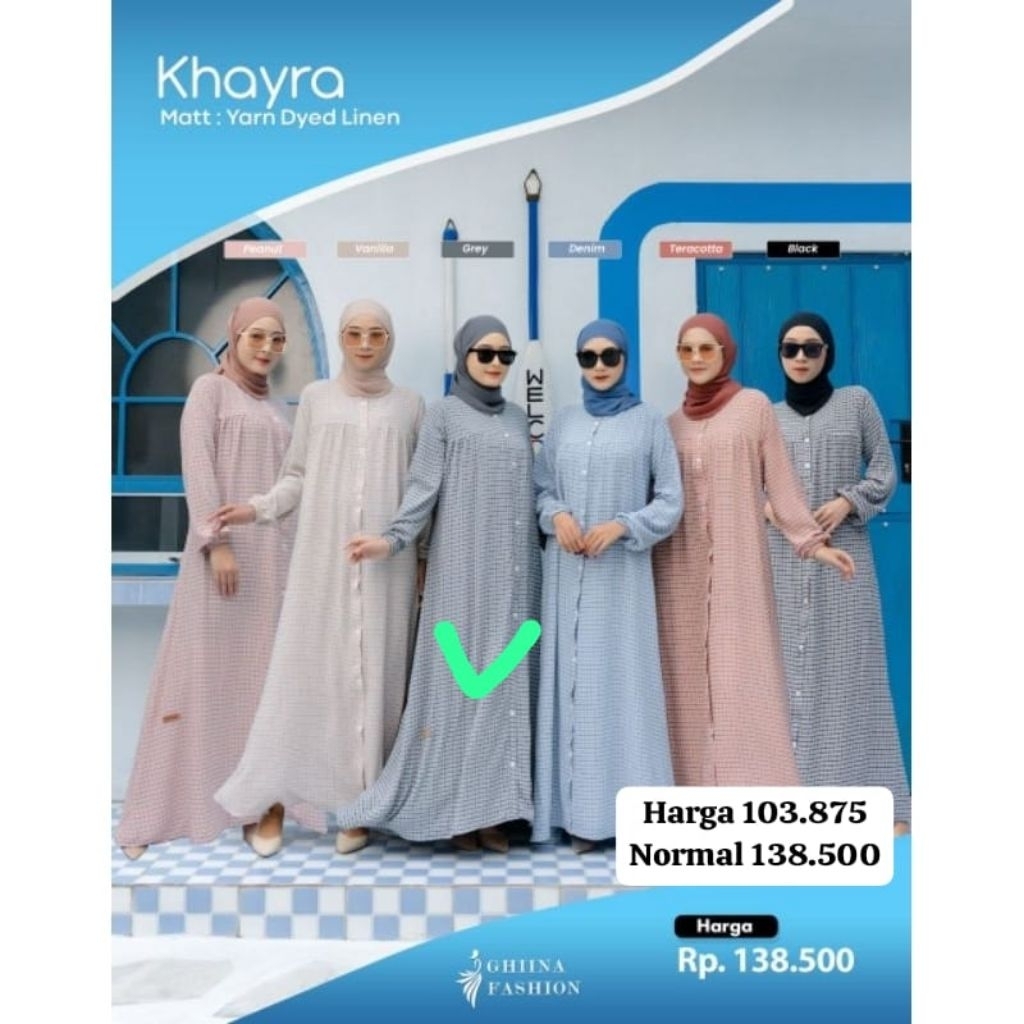 GAMIS GHINA FASHION DISKON