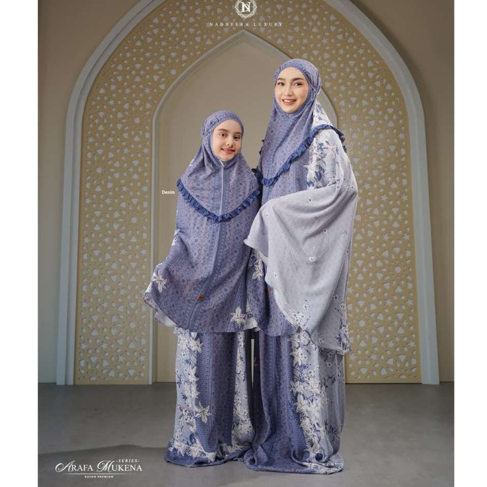 READY / PROMO / ARAFA MUKENA COUPLE ( Free Pouch Exclusive ) NADHEERA LUXURY TERBARU // MUKENA COUPL