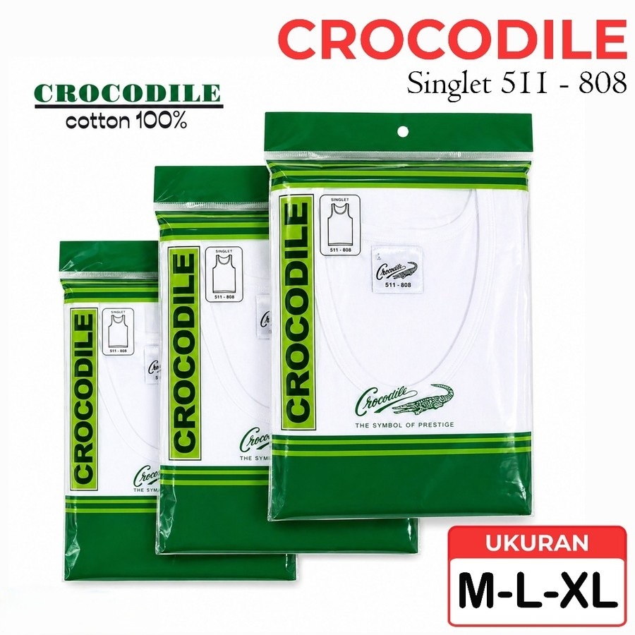 Singlet Pria Crocodile 511-0808 | Kaos Dalam Pria Crocodile 808 | Singlet Pria Dewasa