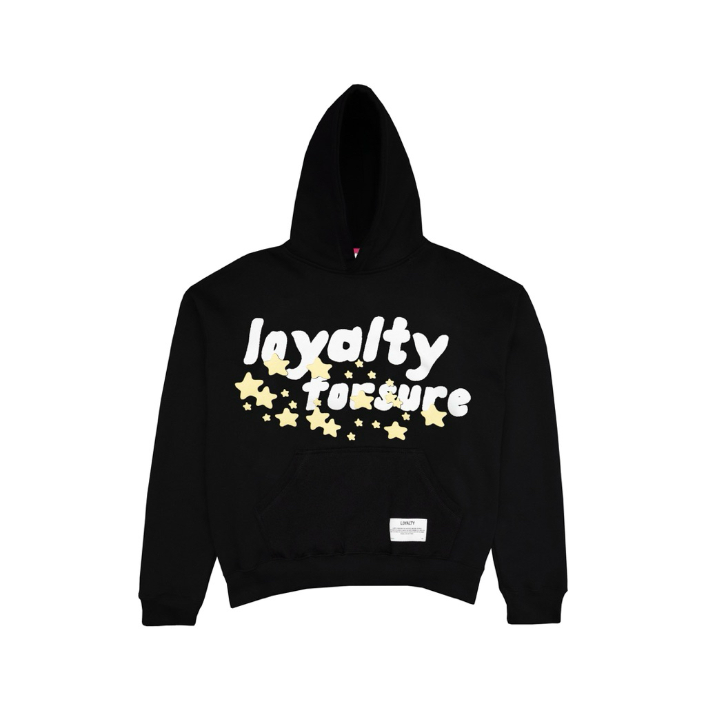 BOXY OVERSIZED POPIN STARS LOYALTY HOODIE