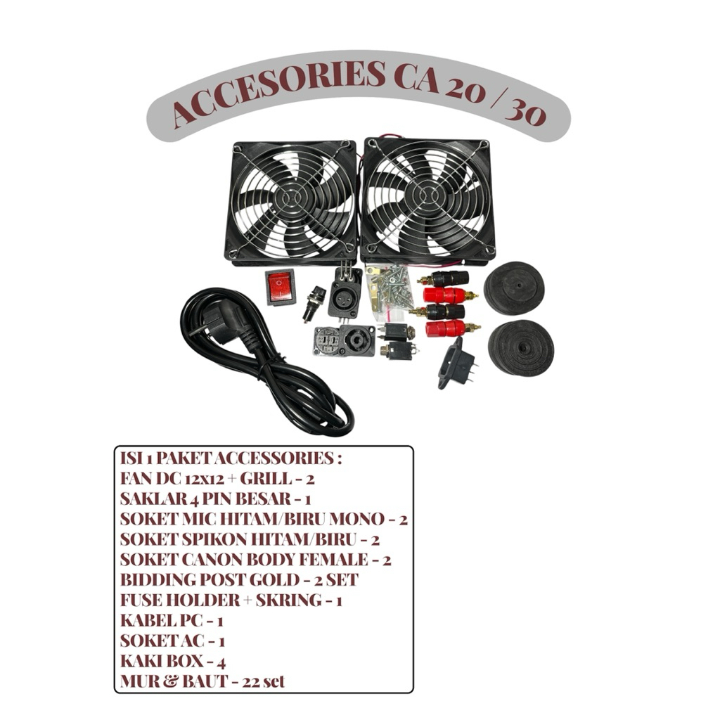 PAKET AKSESORIS BOX CA 20/30 - ONLY ACCESSORIES BOX CA 20/30 ups