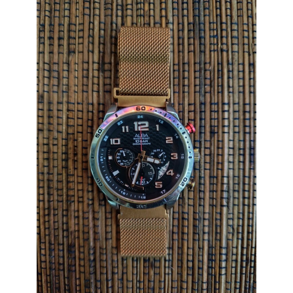 Jam Tangan Pria ALBA Chronograph – ORIGINAL, Stylish & Elegan