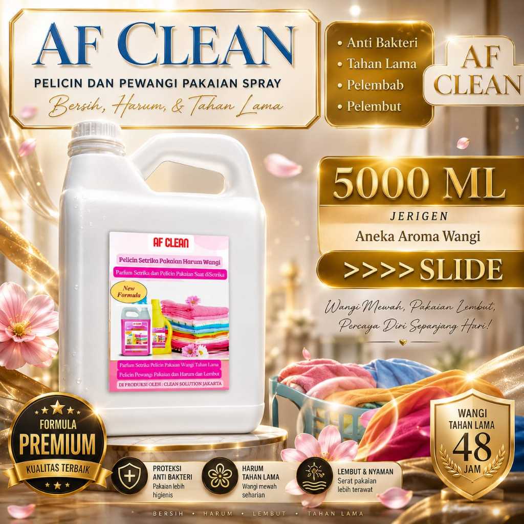 Pewangi Pelicin Setrika Pakaian Laundry 5L - Sakura Pelicin Pewangi Baju