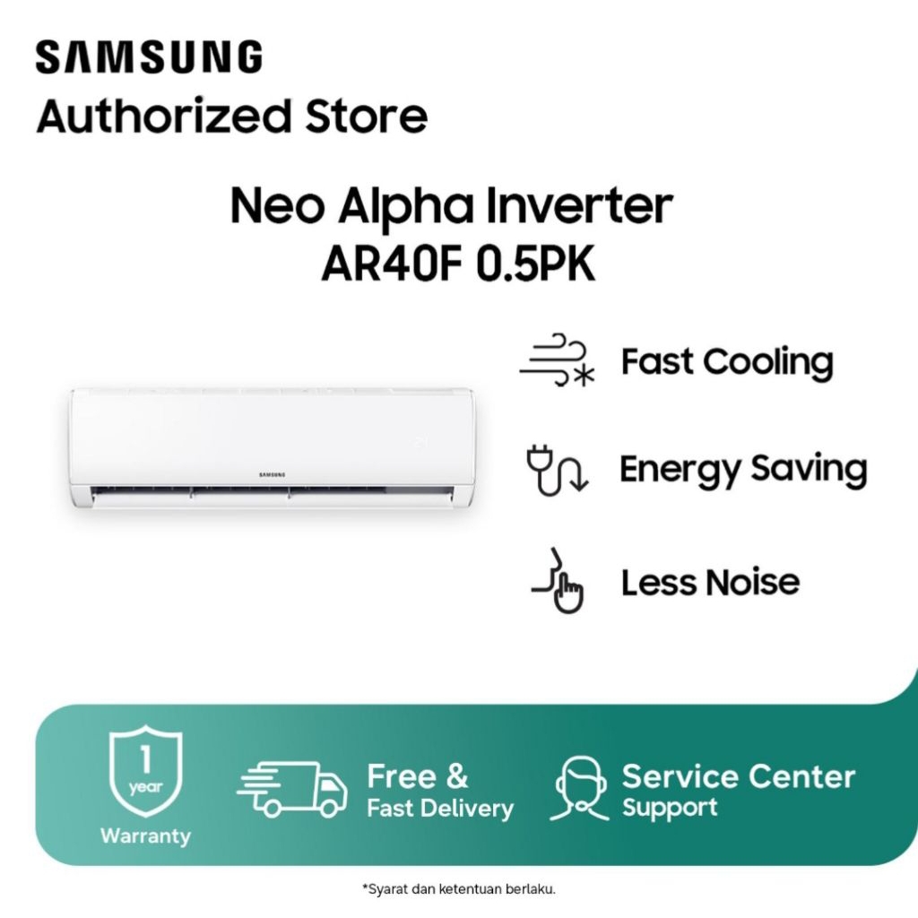 AC SAMSUNG 1/2PK INVERTER 40F05DOAMNSE AC SAMSUNG 1/2 PK INVERTER 40F AC SAMSUNG