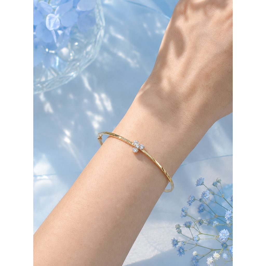 Gelang Kaku Emas Model Zircon 2.46 Gram 700 16k (GH193)