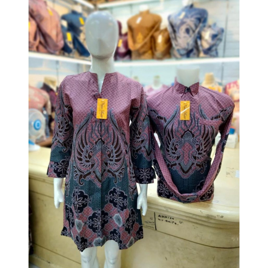 Baju Batik Tunik Premium | Batik Tunik Couple | Batik Tunik Modern | Batik Sarimbit | Batik Katun La