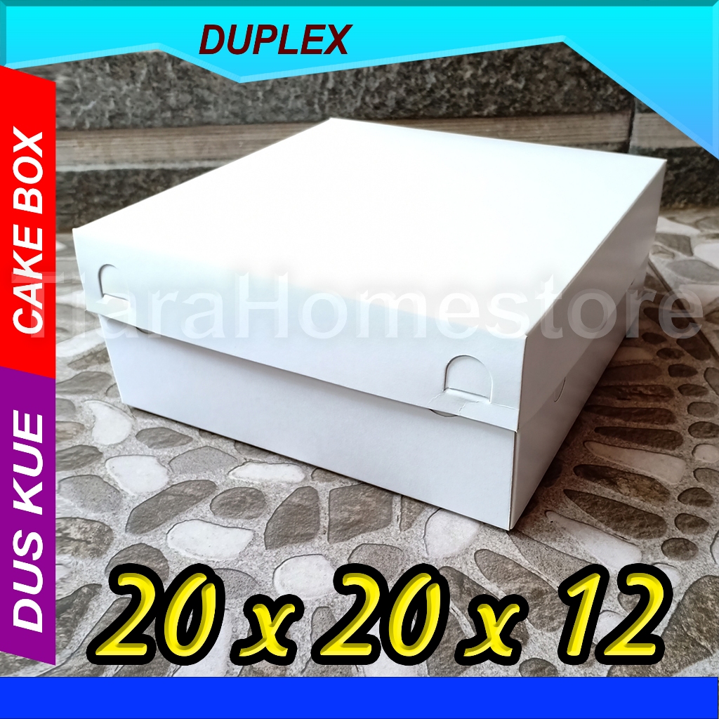 Dus 20x20x12/ box 20x20/ Box kue ultah/ box makanan/ kotak nasi/ dus tart/ box/ box kue ulang tahun/