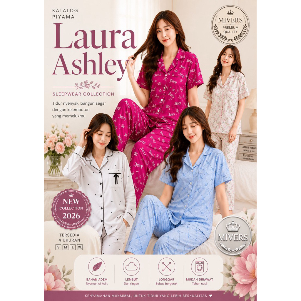 Piyama Laura Ashley Piyama Dewasa