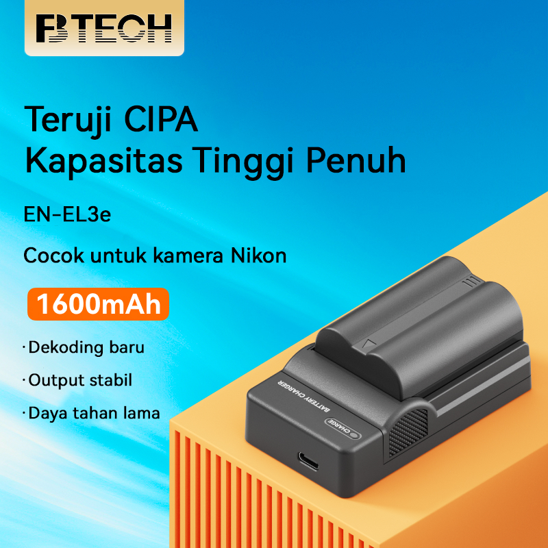 FB EN-EL3e kamera digital baterai cocok untuk Nikon D90 D80 D90s D700 D300 D300S D200 D70 D50 D100 D