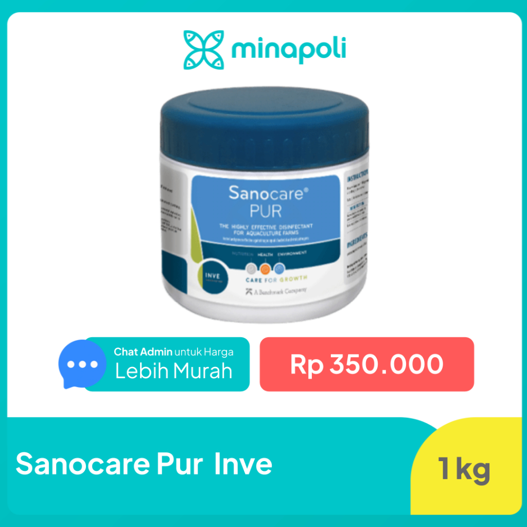 Sanocare PUR Inve Desinfektan Udang dan Ikan untuk Tambak kemasan 1 kg