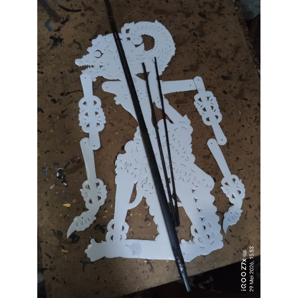 wayang PUTIHAN Anoman dan gapit tuding Anoman