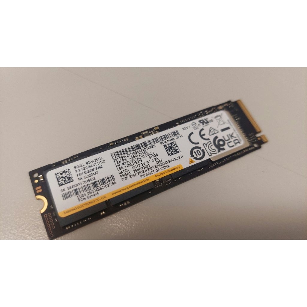 SSD NVMe Samsung 512GB gen 4
