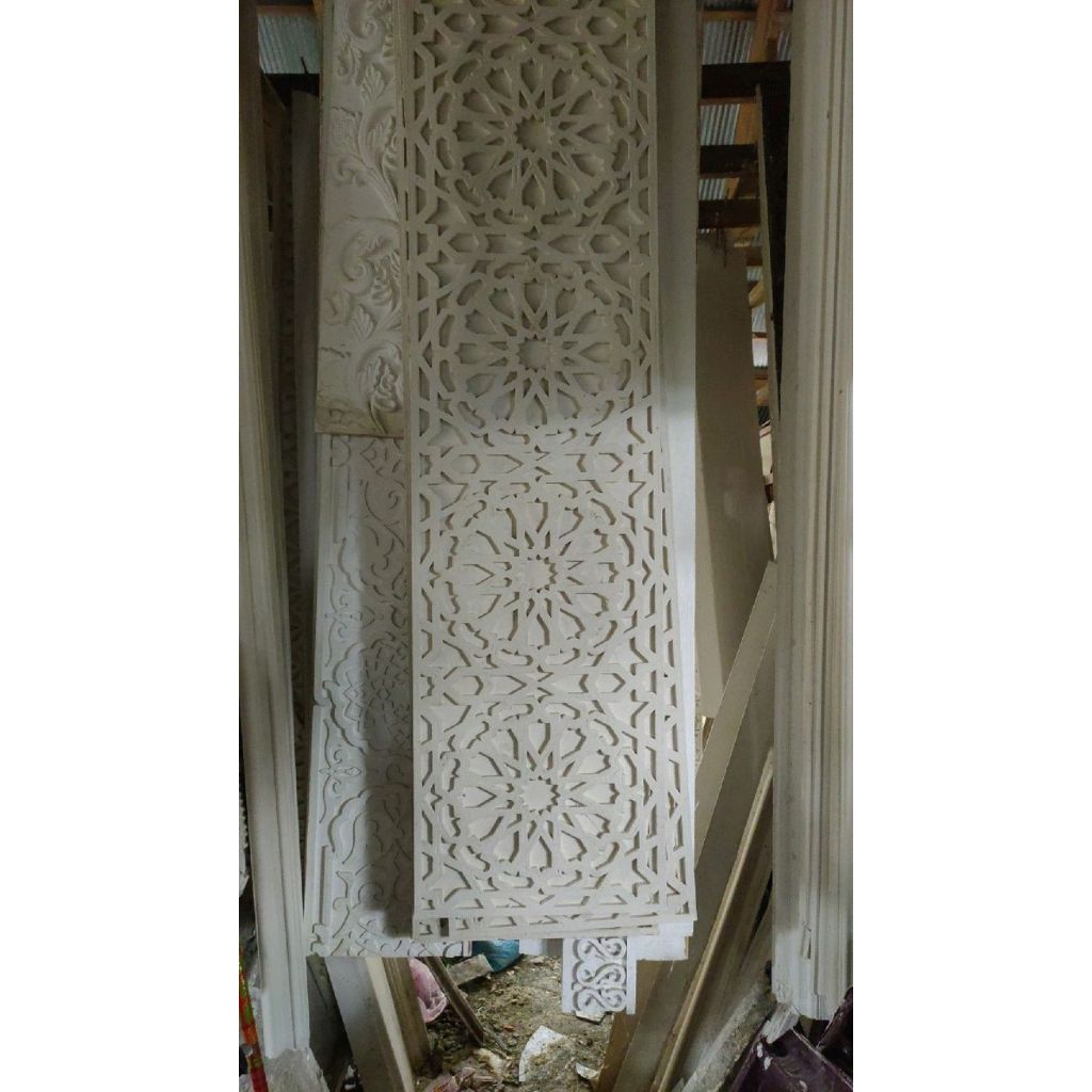 Ornamen Mihrab Masjid GRC Krawangan Klasik Ukiran Siap Pasang