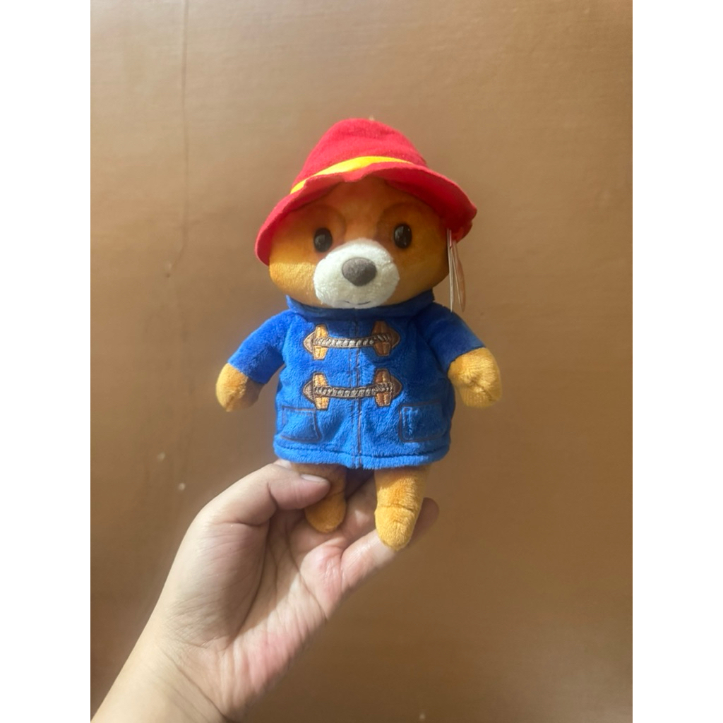 Boneka karakter Paddington Bear TY size 19cm original / Boneka paddington Bear kecil / Boneka paddin