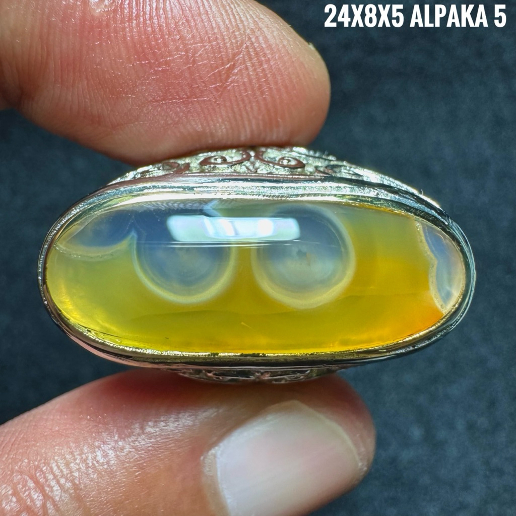 Cincin Batu Akik Natural Lafadz Allah