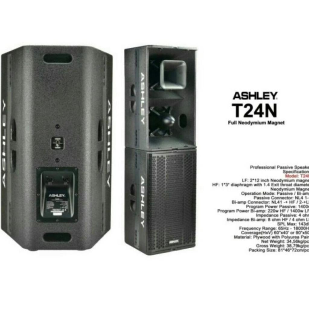 (JUAL 1 BUAH) Speaker Pasif Professional Ashley T24N / T24 N / T 24N - Neodymium Magnet Original