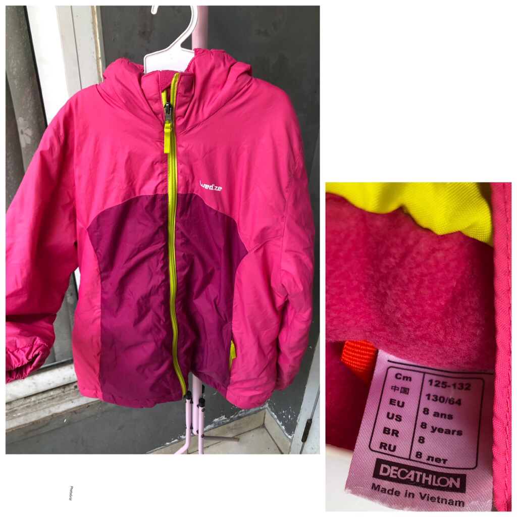 hoodie jaket anak decathlon sz 8y