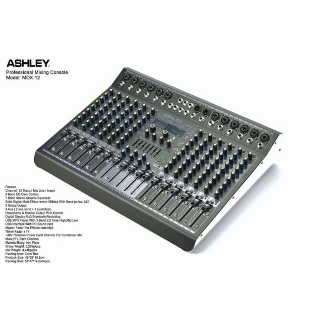Mixer Ashley MDX 12 Original Mixer Ashley 12 Channel Mdx 12