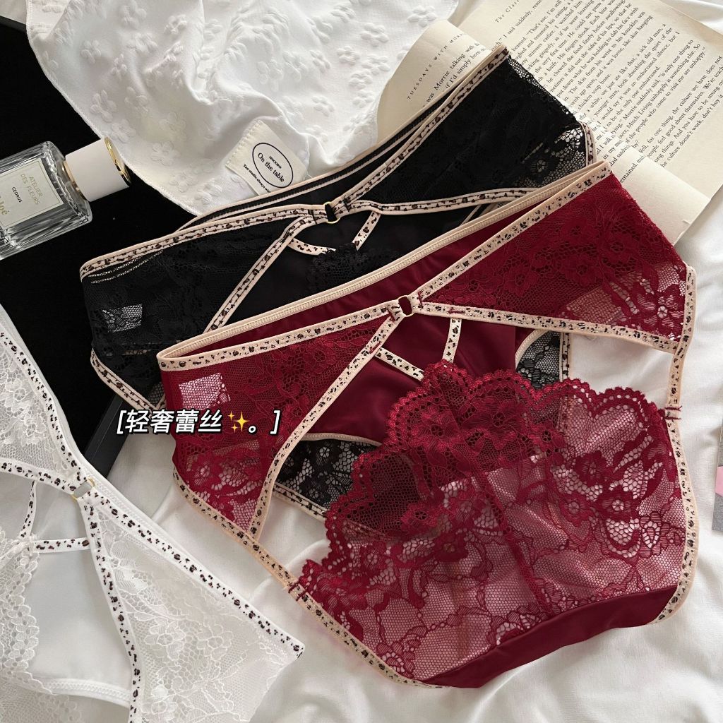 LC04 Celana Dalam Wanita Satin Lace Sexy – Soft Silk Feel Panties Premium