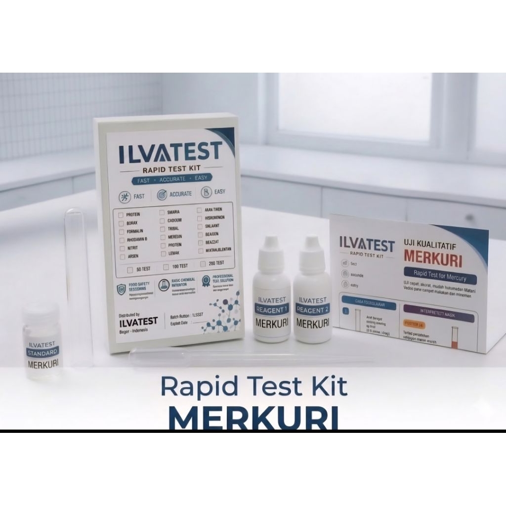 Rapid test kit Merkuri / Mercury
