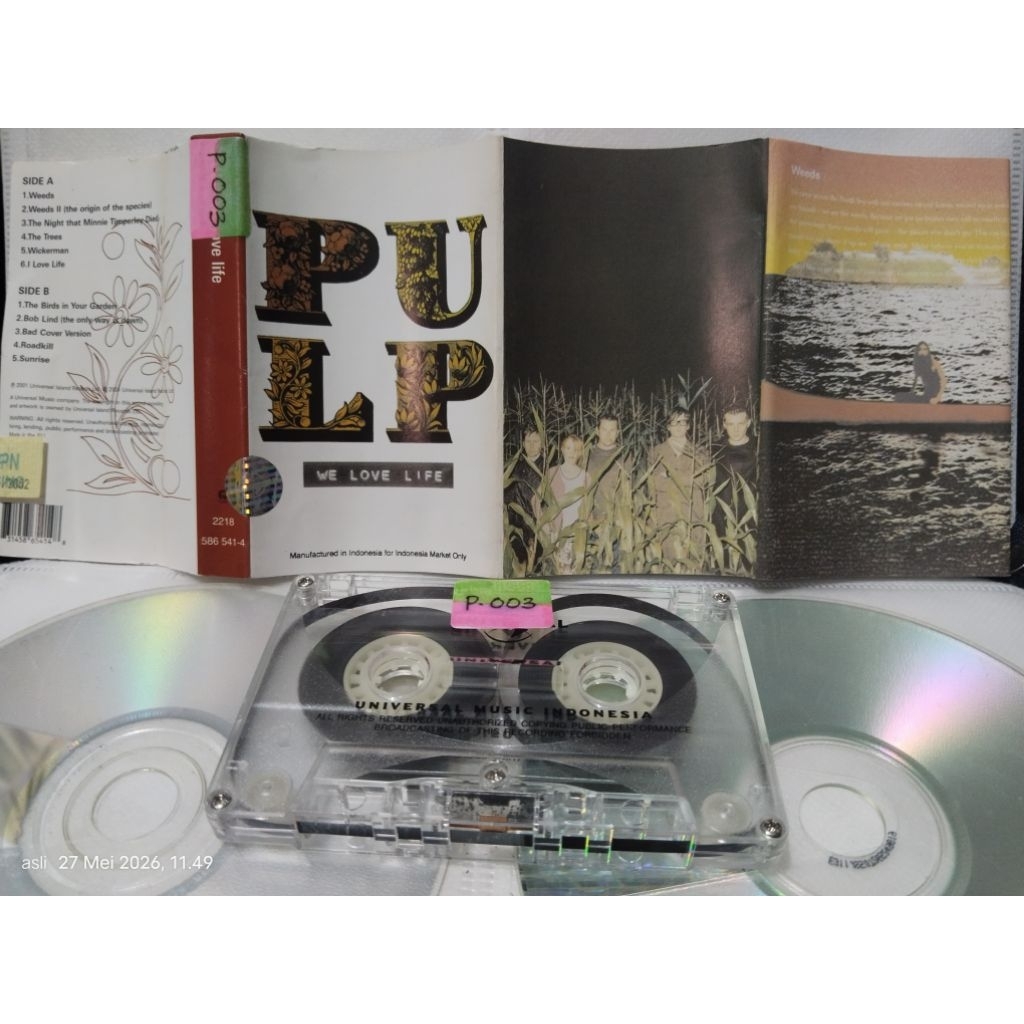kaset pita PULP we love life