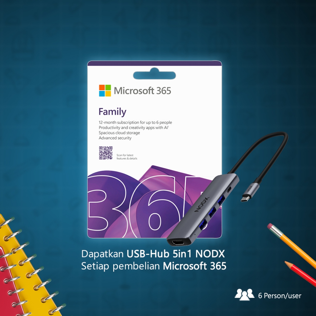 Microsoft 365 Family POSA Card