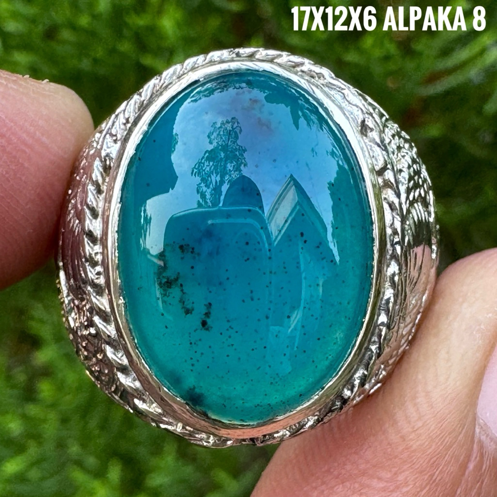 Cincin Batu Akik Natural Bacan Doko (Asli Alam)